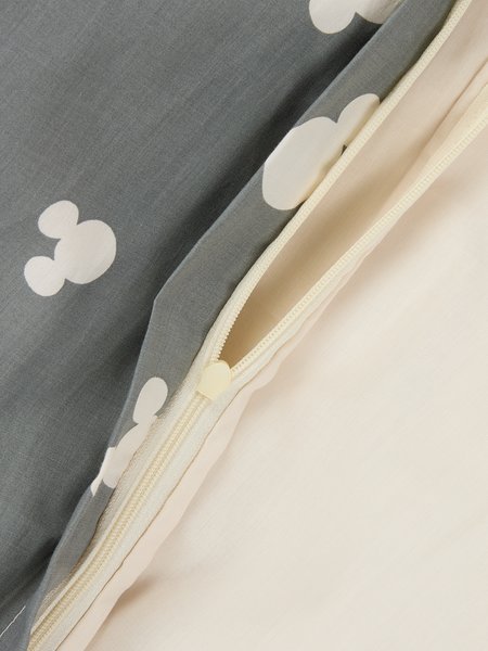 Completo copripiumino MICKEY 155x220 cm grigio