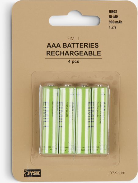 Batterie EIMILL ricaricabili AAA 4pezzi