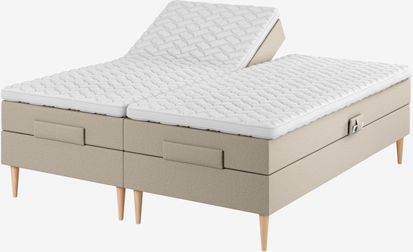 Regulerbar seng 180x200 TONDRA GE45 sand-91 DREAMZONE
