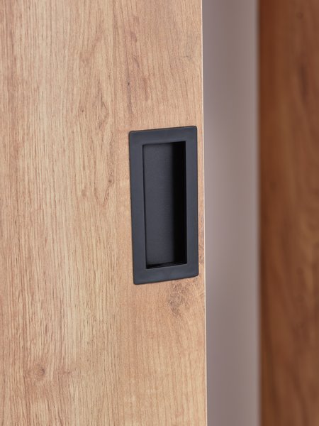 Armadio ODDER 120x201 2 ante scorrevoli con specchio rovere