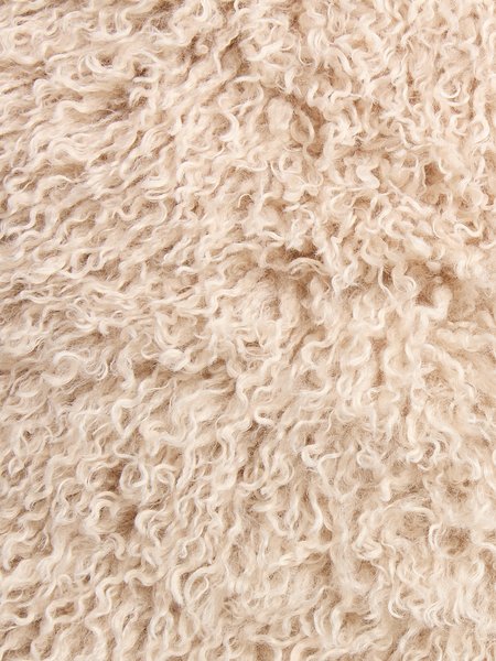 Faux lambskin KORSKNAP 55x75 beige