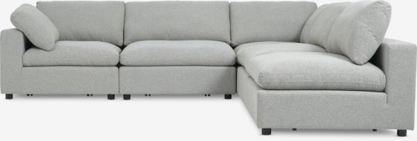 Modulsofa LUNDBY open-end sandfarvet stof