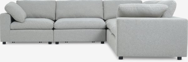 Modular sofa LUNDBY corner sand fabric