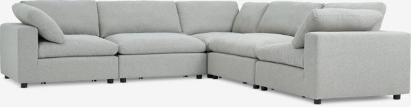 Modular sofa LUNDBY corner sand fabric