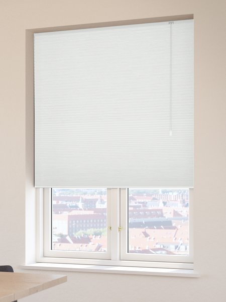 Plisségardin mörkläggande FUR 80x130 vit honeycomb