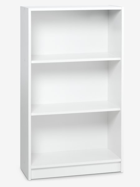 Bookcase HORSENS 3 shelves wide white