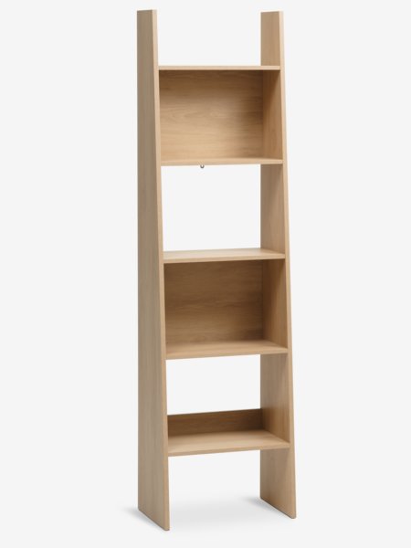 Bookcase KRARUP 5 shelves oak colour