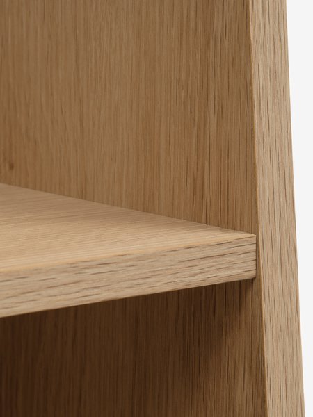 Bookcase KRARUP 5 shelves oak colour