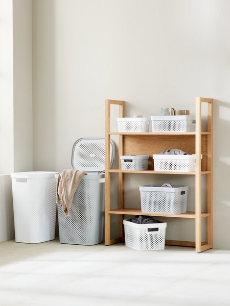 Laundry basket INFINITY plastic white