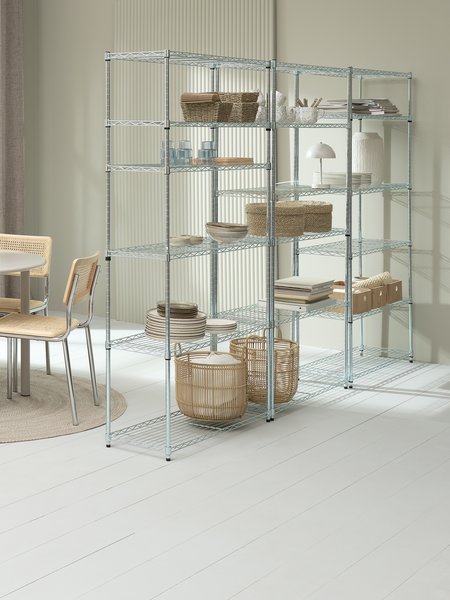 Étagère VINDINGE 6 tablettes chrome