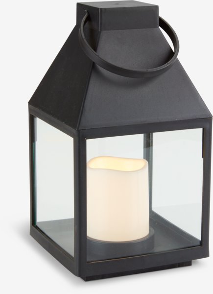 Lantern MYRRIKSE W14xL14xH25cm w/LED black