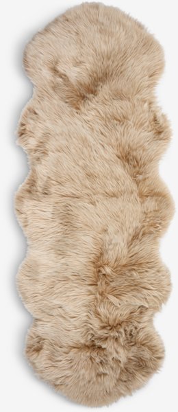 Similpelle d'agnello TAKS 60x160 cm beige