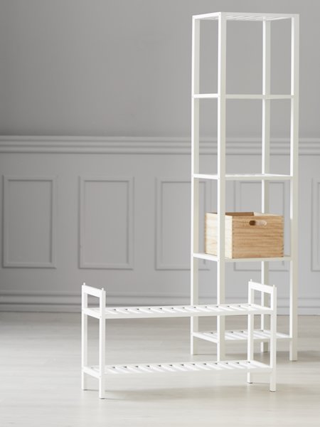 Shoe rack UGGERBY 2 shelves white