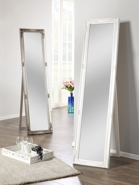 Miroir sur pied NORDBORG 40×160 argenté