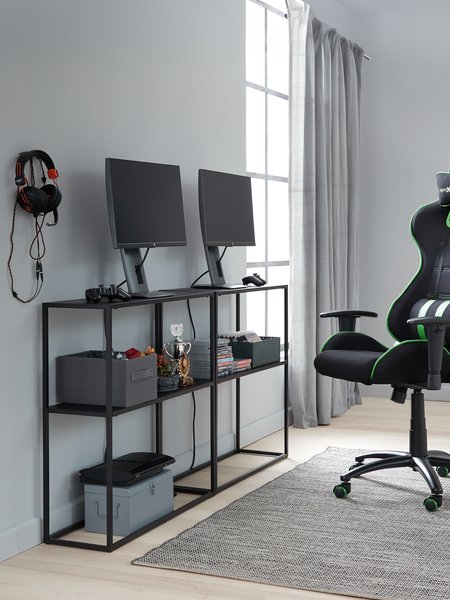 Scaun gaming LAMBJERG negru/verde