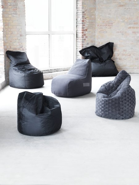 Pouf poire KOLIND 60x60x90 noir