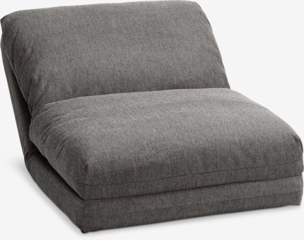 Fauteuil convertible VEGGER tissu gris