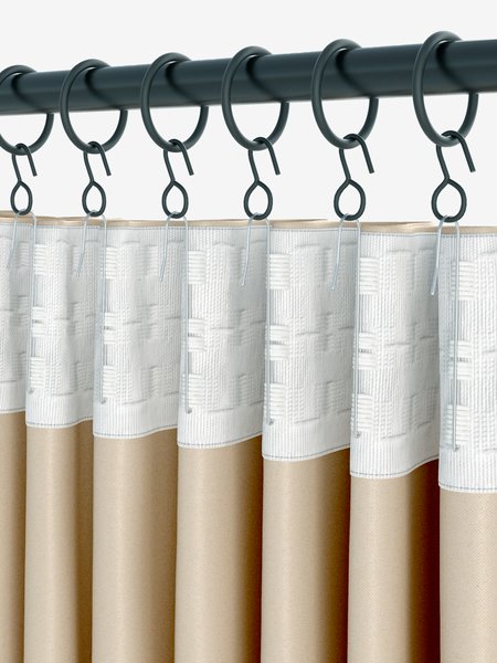 Gordijnring Ø19 mm 10st/pk zwart
