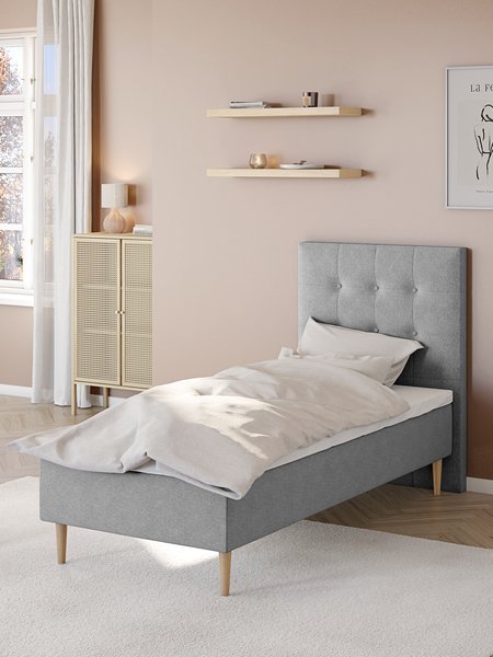 Sänggavel 90x124cm NISA grå-23