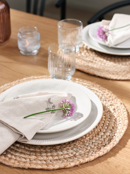 Assiette STEFFEN Ø21cm faïence blanc