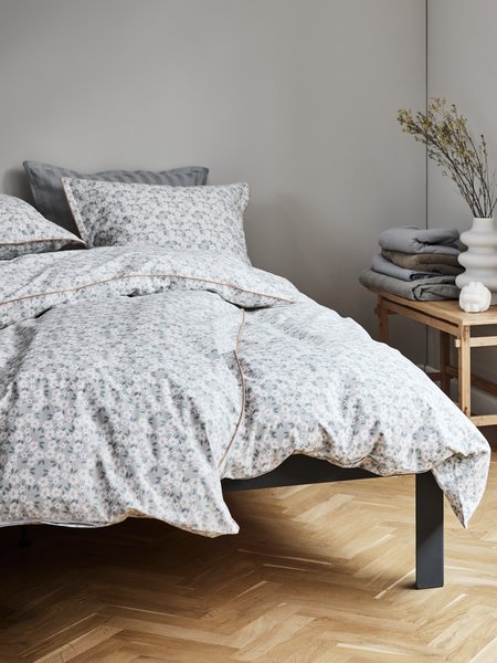 Påslakanset INGA Percale 150x210 grå