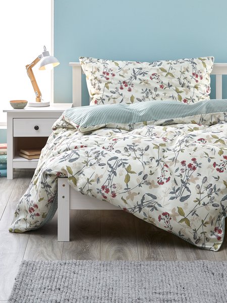 Completo copripiumino Raso NELLIE 160x210 cm multicolore