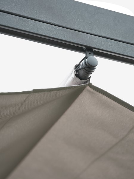 Pergola HJORTEMOSE B3xL3xH2,3m lys grå