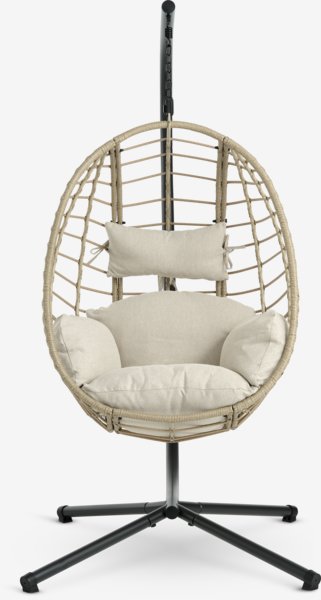 Hanging chair BORK W96xH192xD124 natural