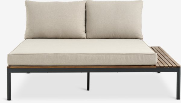 Modulo lounge HOU chaiselongue 2 posti legno duro