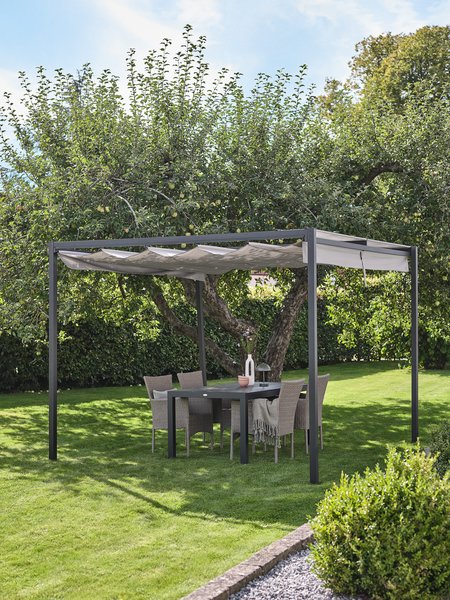 Pergola HJORTEMOSE B3xL3xH2,3m lys grå
