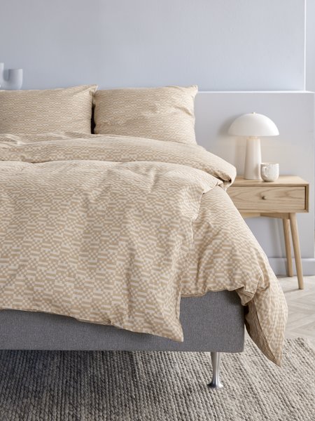 Sateen Duvet cover set TESSA Double latte