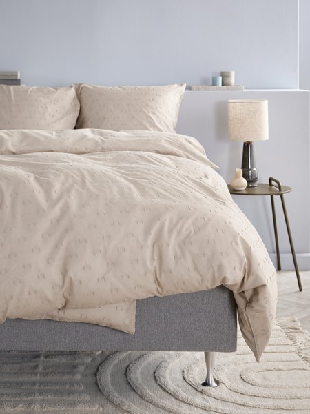 Duvet cover set DORTHE King sand