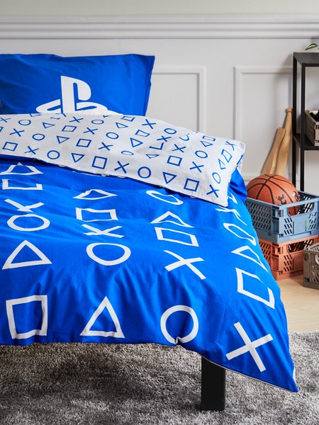 Påslakanset PLAYSTATION 150x210 blå