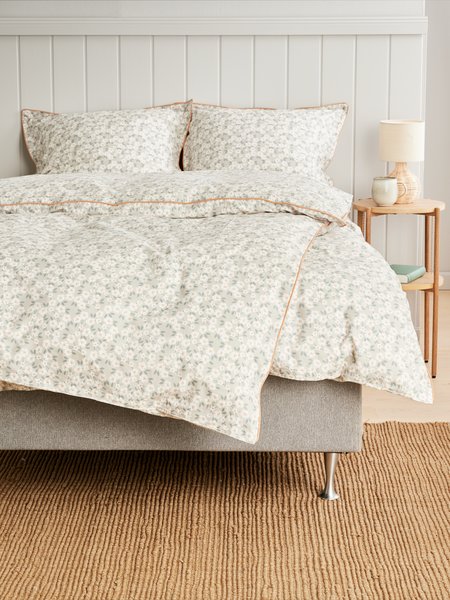 Påslakanset INGA Percale 150x210 grå