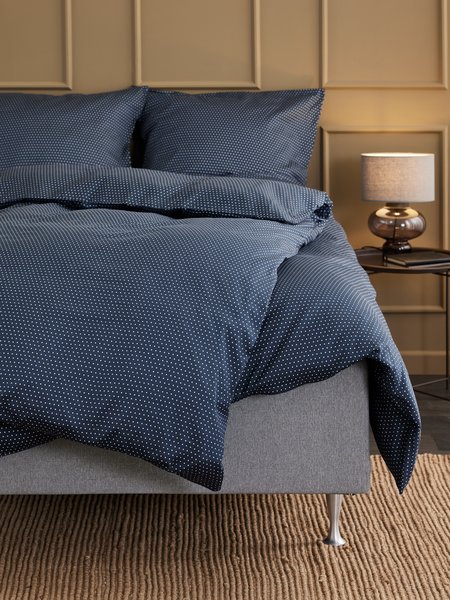 Sateen Duvet cover set NIRA Double dark blue