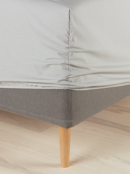 Drap-housse DAGNY 90x200x35 gris clair