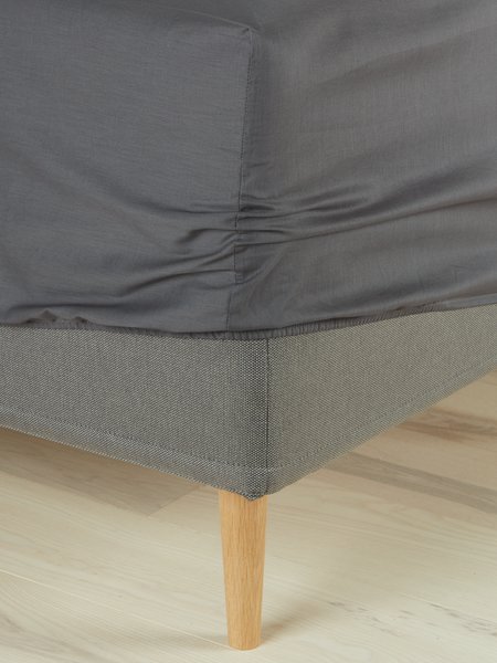 Drap-housse DAGNY 180x200x35 gris