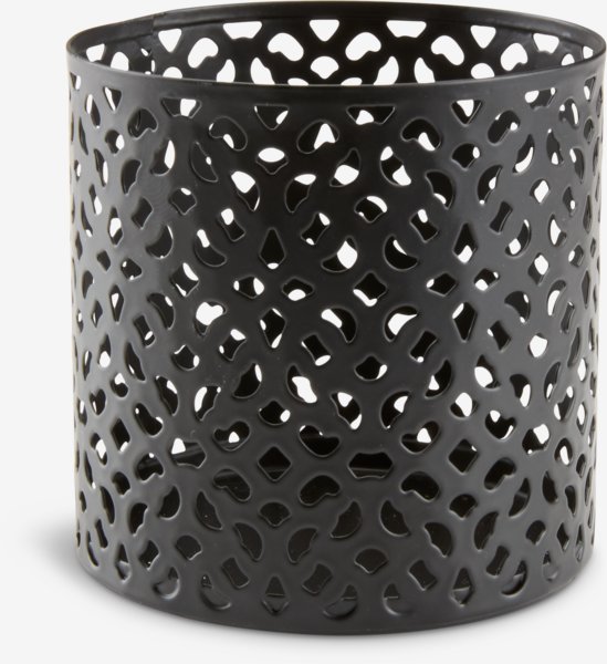 Tealight holder ERLAND D6xH6cm black