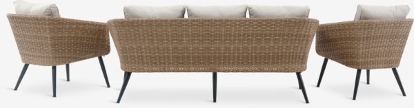 Loungeset UDSTRUP 5-persoons naturel