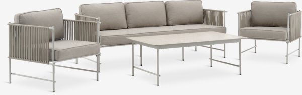 Set lounge STOVNER 5 posti beige