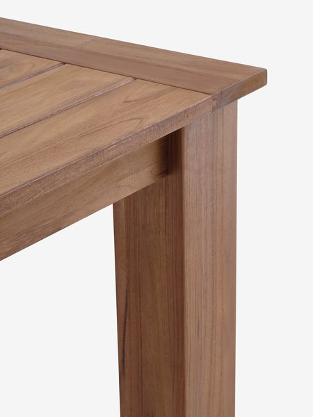 DRAMMEN L210 tafel teak + 4 FJELLERUP stoelen naturel