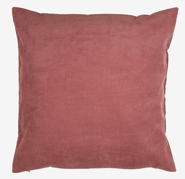 Housse de coussin DUSKULL 50x50 velours côtelé rose