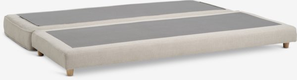 Кушетка VARMARK 190x76 с възглавница бежов текстил/цвят дъб