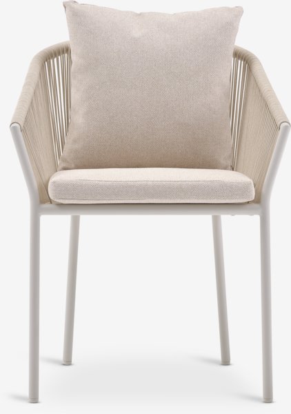 Chaise empilable BRAVA à séchage rapide beige