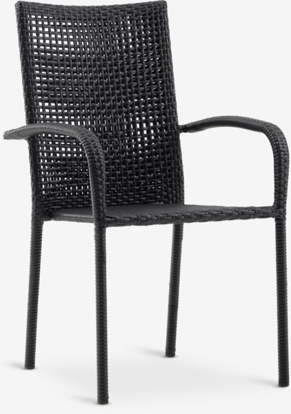 JERSORE L70 table + 2 FUGLEBJERG chair black