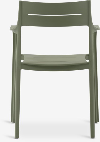 SONNERUP L215 table grey + 4 INGSTRUP chair green