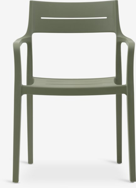 SONNERUP L215 table grey + 4 INGSTRUP chair green