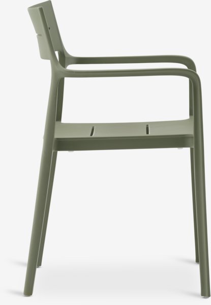 SONNERUP L215 table grey + 4 INGSTRUP chair green