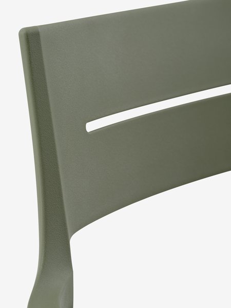 SONNERUP L215 table grey + 4 INGSTRUP chair green