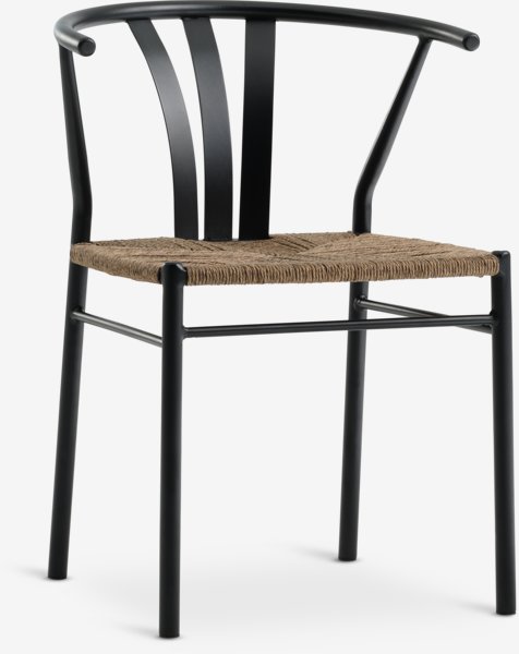 HOBRO L70 table grey + 2 TAGMARK chair black